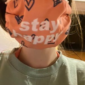 Stay happy face mask